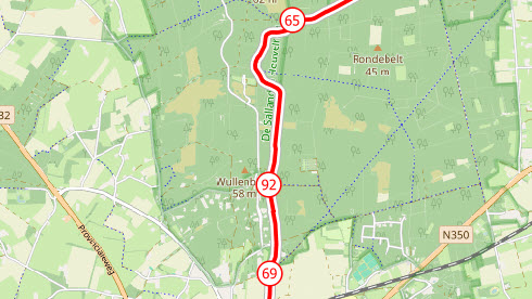 kaart 08 09 knooppunt 92