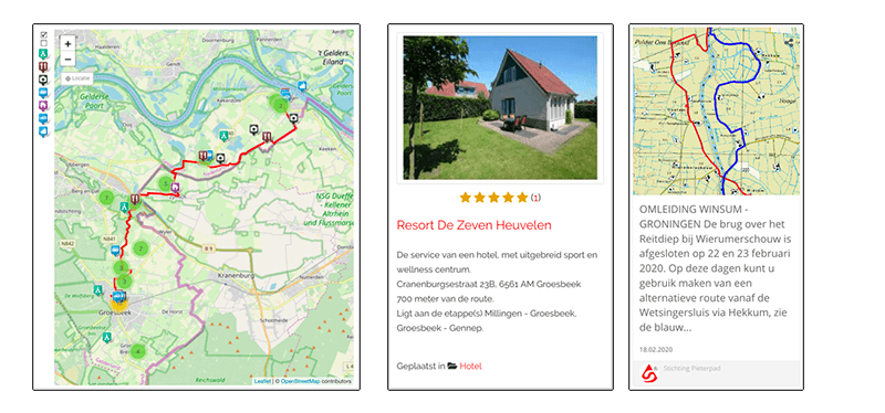Pieterpad officiële website